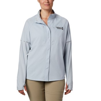 Columbia Overhemd Dames, PFG Ultimate Catch ZERO Long Sleeve Hybrid Grijs, 06DXNLEWV